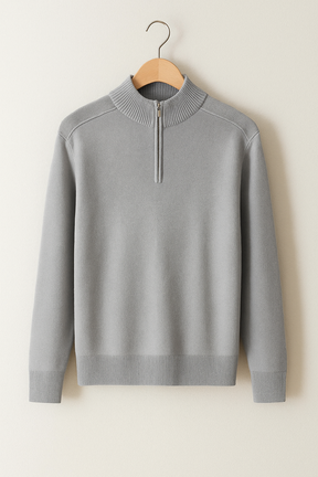 Heren Moderne Half Zip Trui | Stijlvolle Pullover