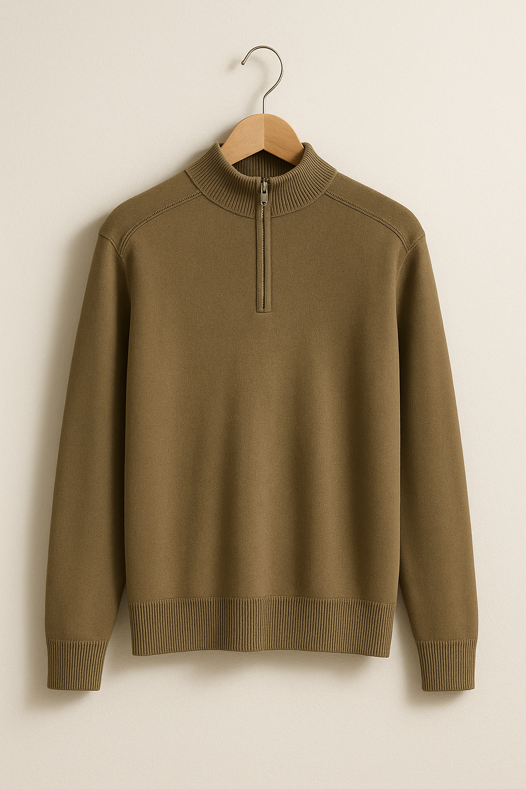 Heren Moderne Half Zip Trui | Stijlvolle Pullover