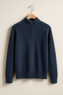 Heren Moderne Half Zip Trui | Stijlvolle Pullover