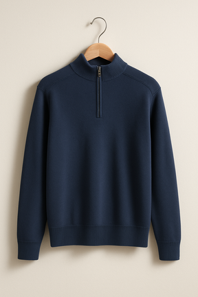 Heren Moderne Half Zip Trui | Stijlvolle Pullover