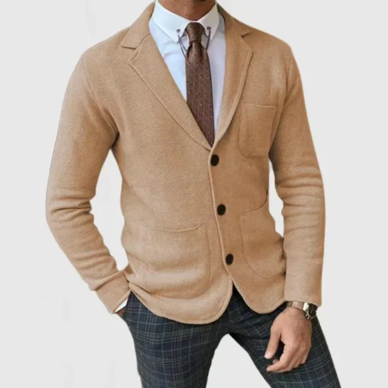 Heren Klassieke Slim Cardigan | Stijlvolle Casual Knitwear