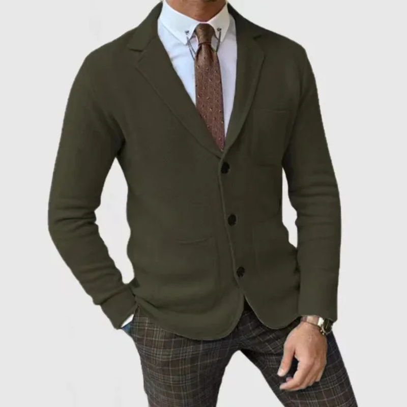 Heren Klassieke Slim Cardigan | Stijlvolle Casual Knitwear