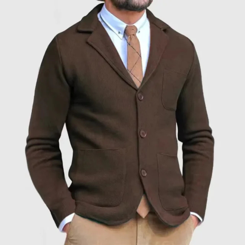 Heren Klassieke Slim Cardigan | Stijlvolle Casual Knitwear