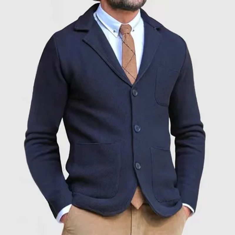 Heren Klassieke Slim Cardigan | Stijlvolle Casual Knitwear