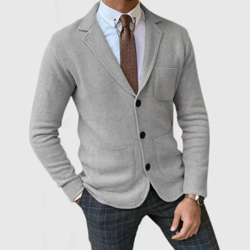 Heren Klassieke Slim Cardigan | Stijlvolle Casual Knitwear