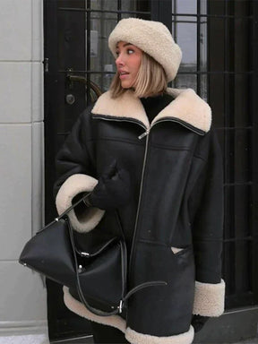 Dames Zwarte Winterjas | Stijlvol & Warm