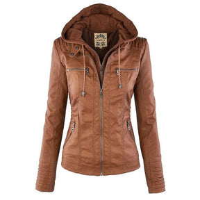 Dames Warme Winterjas met Capuchon | Stijlvolle Getailleerde Jas met Rits