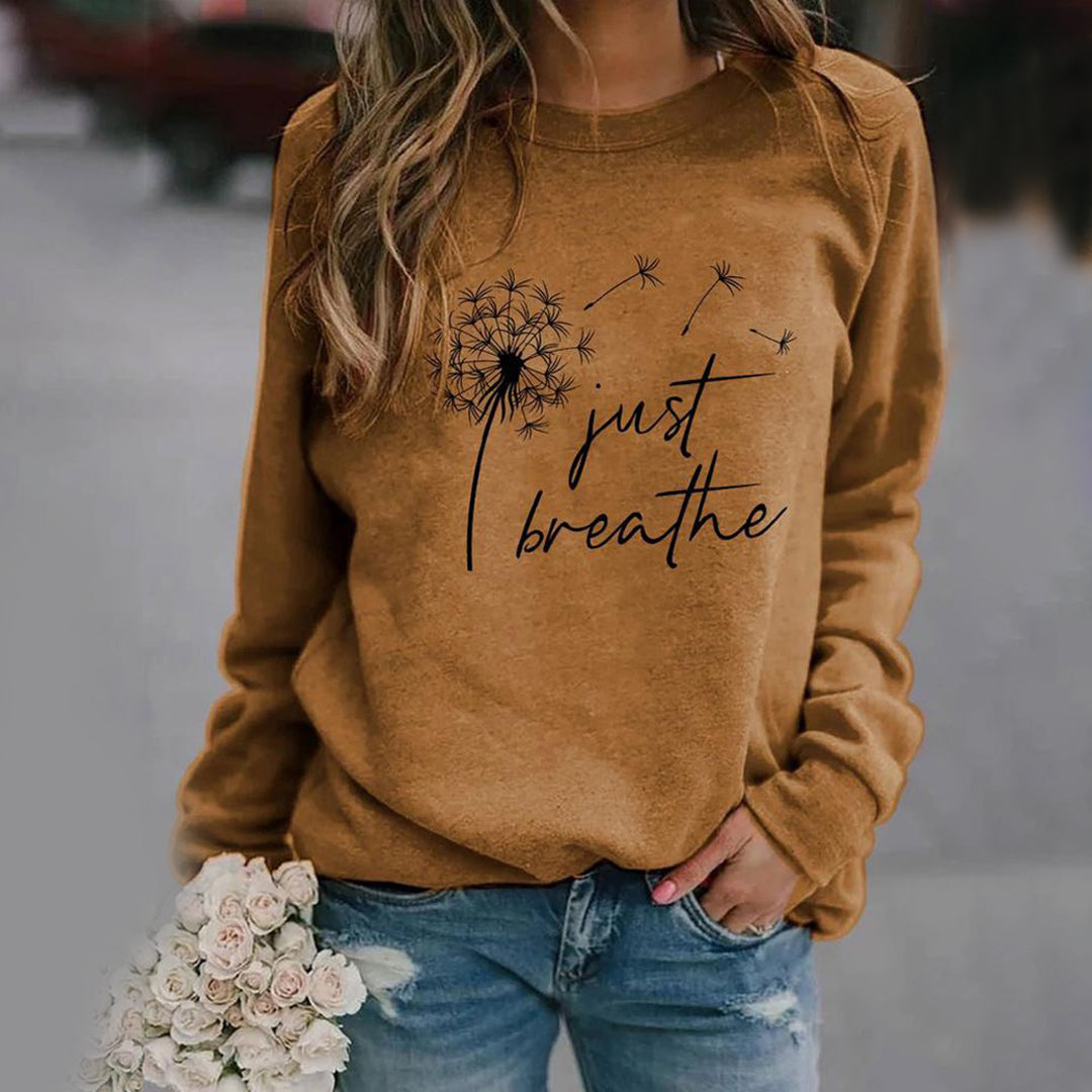 Nathalie – Casual Sweatshirt met Print, Zacht en Comfortabel