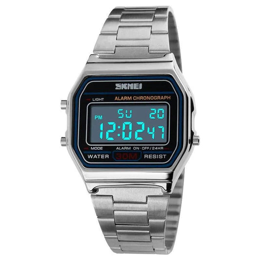 SKMEI - Retro Digitale Horloge met Alarm en Waterbestendig tot 30m