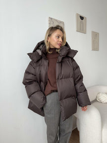 Dames Oversized Pufferjack | Capuchon