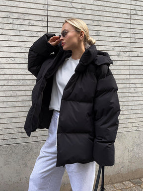 Dames Oversized Pufferjack | Capuchon