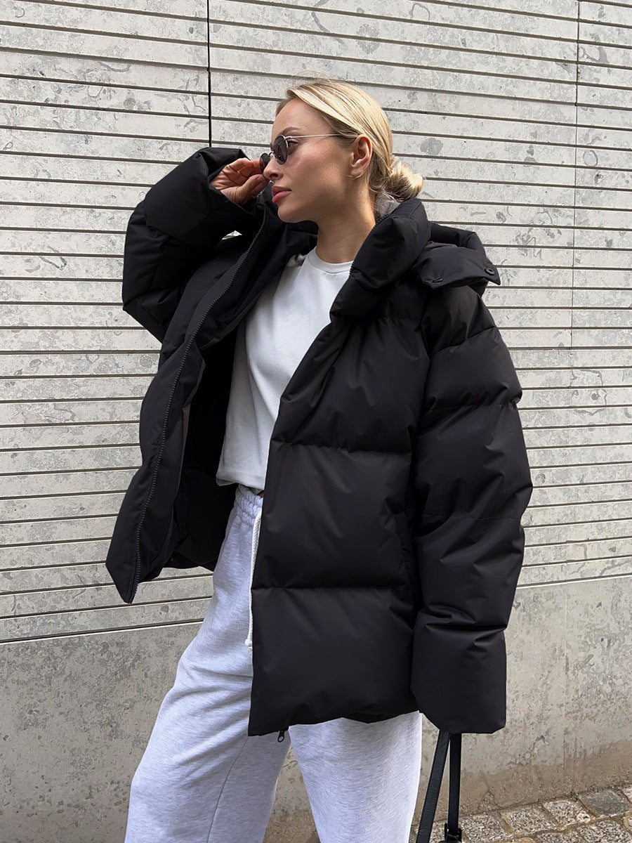 Dames Oversized Pufferjack | Capuchon