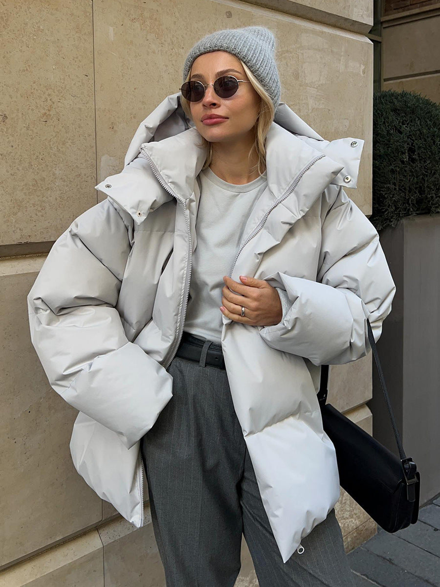 Dames Oversized Pufferjack | Capuchon