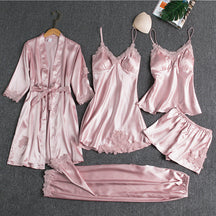 Aurora - Luxe Satijnen Nachtkleding Set voor Dames