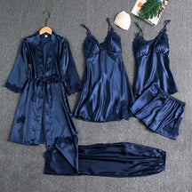 Aurora - Luxe Satijnen Nachtkleding Set voor Dames