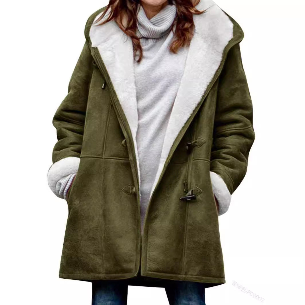 Dames Dikke Winterparka met Capuchon | Warme Winddichte Outdoor Jas