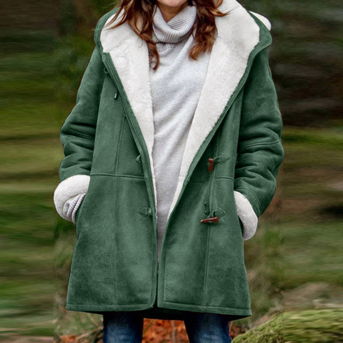 Dames Dikke Winterparka met Capuchon | Warme Winddichte Outdoor Jas