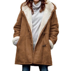 Dames Dikke Winterparka met Capuchon | Warme Winddichte Outdoor Jas