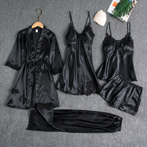 Aurora - Luxe Satijnen Nachtkleding Set voor Dames