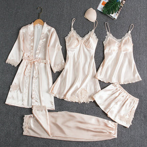 Aurora - Luxe Satijnen Nachtkleding Set voor Dames
