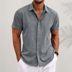 HorizonWear - Stijlvol Casual Kort Mouw Shirt