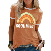 Sia – Retro T-shirt, casual Pasvorm en Comfortabel