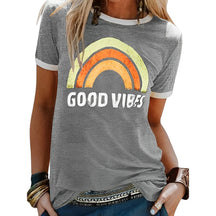 Sia – Retro T-shirt, casual Pasvorm en Comfortabel