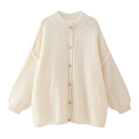 Dames Oversized Knop Trui | Ontspannen Dagelijkse Wear