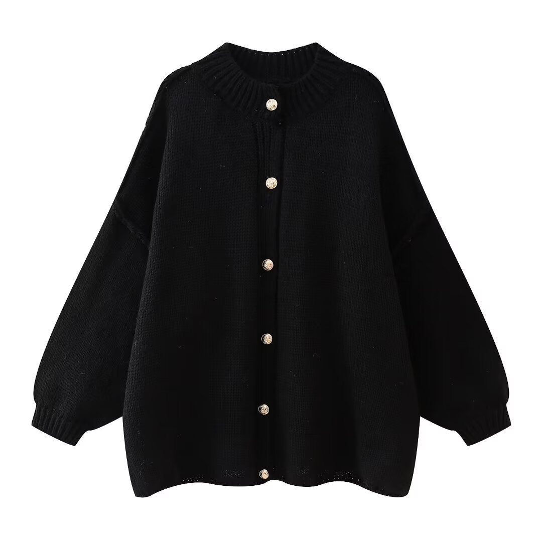 Dames Oversized Knop Trui | Ontspannen Dagelijkse Wear