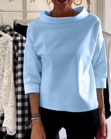 Top Modern Losvallend Stretchstof voor Dames | Dagelijks Comfort | Stijlvol en Ademend