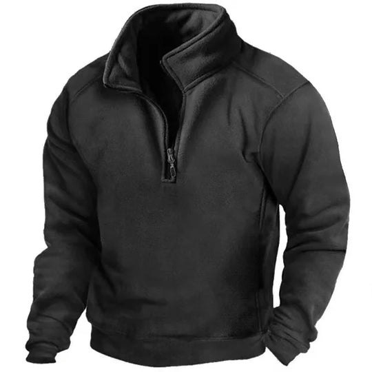 ThermaZip - Zachte Fleece Trui met Halve Rits en Warme Voering