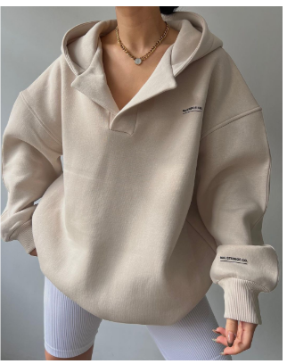 Hoodie Relaxed Fit Fleece voor Dames | Casual en Warm | Ideaal voor de Winter