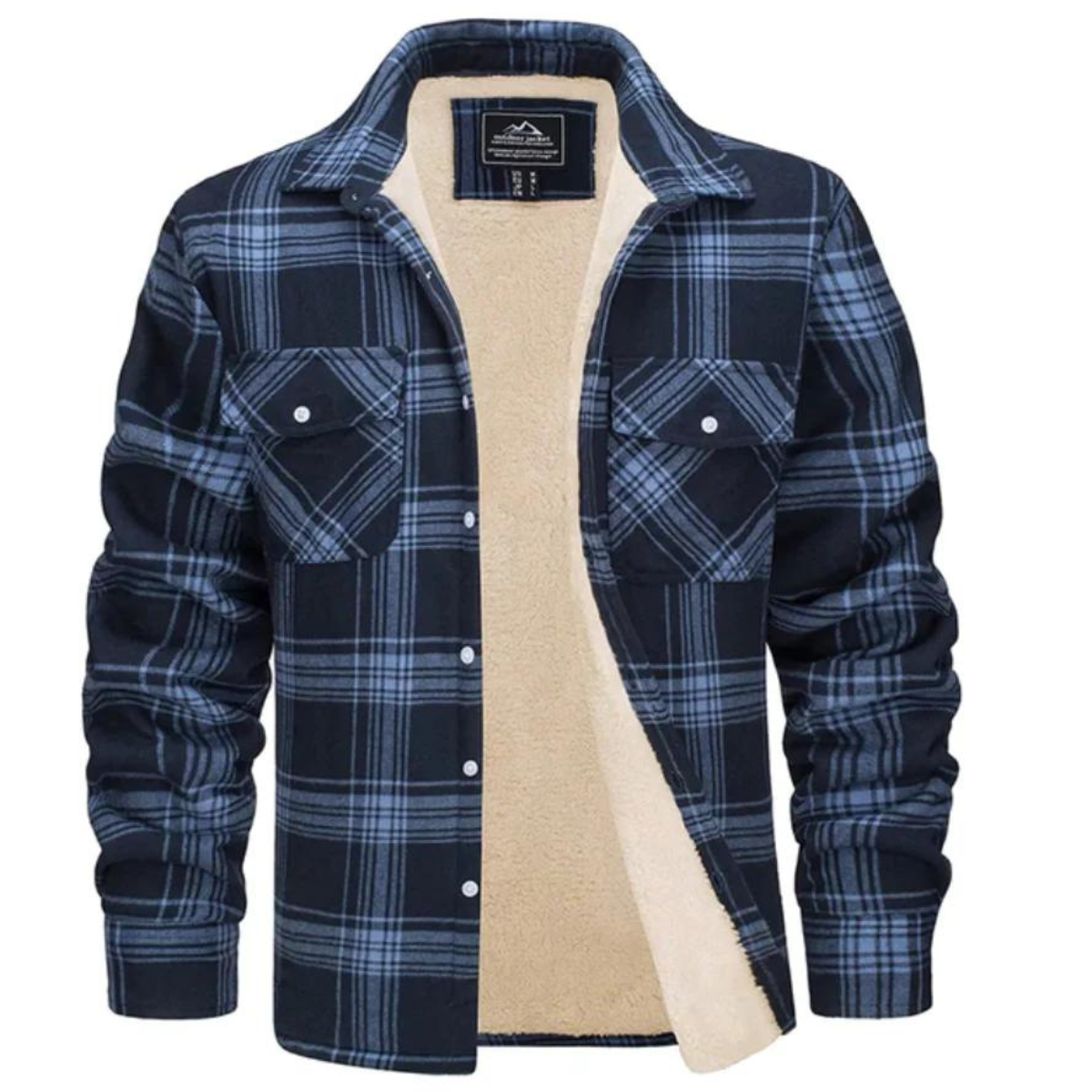 Heren Klassiek Geruite Knopen Jas | Casual Bovenkleding