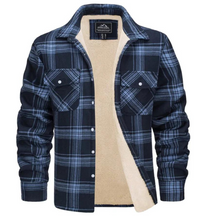 Heren Klassiek Geruite Knopen Jas | Casual Bovenkleding