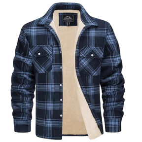 Heren Klassiek Geruite Knopen Jas | Casual Bovenkleding