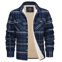 Heren Klassiek Geruite Knopen Jas | Casual Bovenkleding