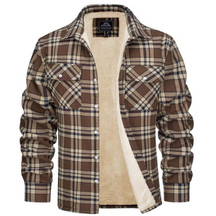 Heren Klassiek Geruite Knopen Jas | Casual Bovenkleding