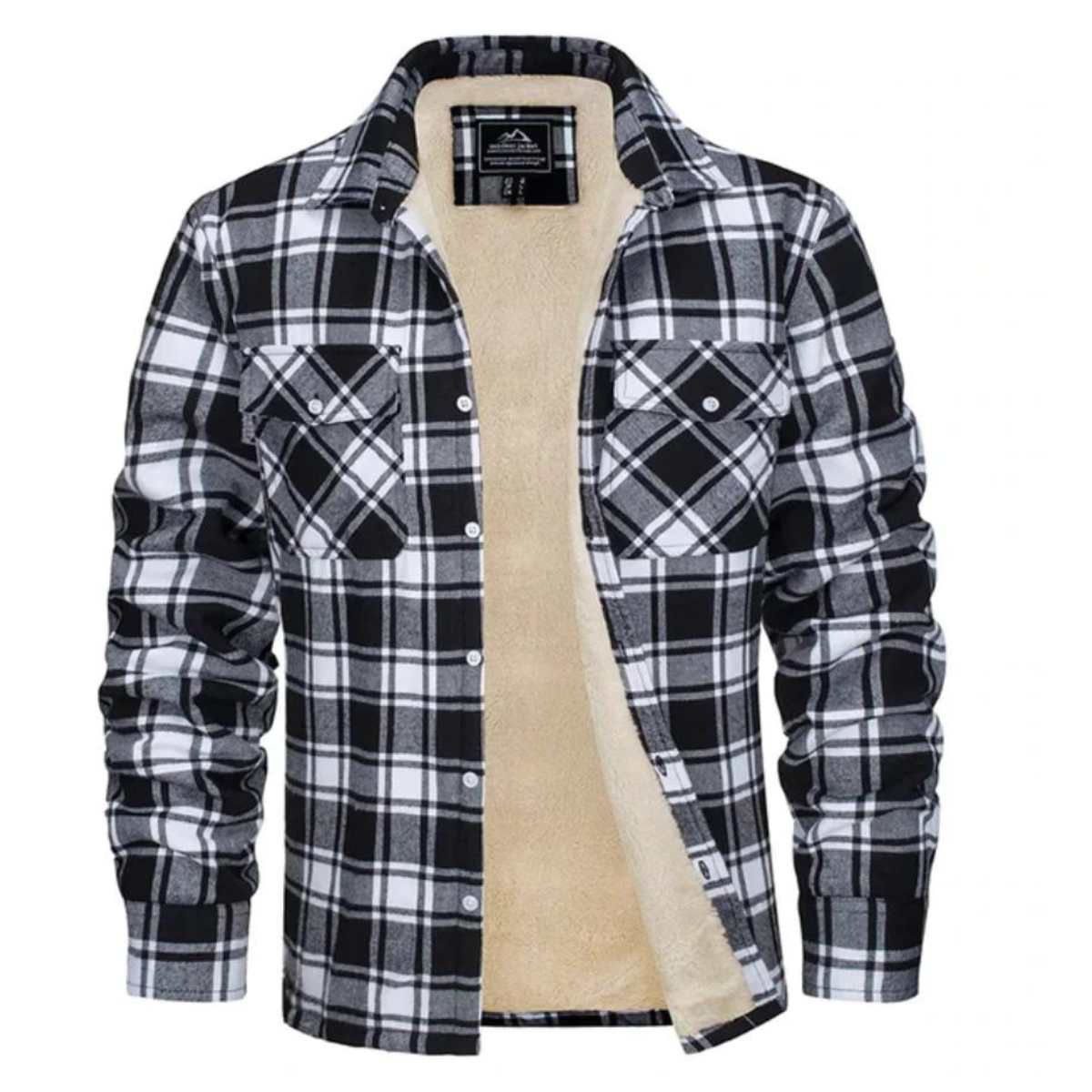 Heren Klassiek Geruite Knopen Jas | Casual Bovenkleding