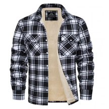 Heren Klassiek Geruite Knopen Jas | Casual Bovenkleding