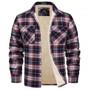 Heren Klassiek Geruite Knopen Jas | Casual Bovenkleding