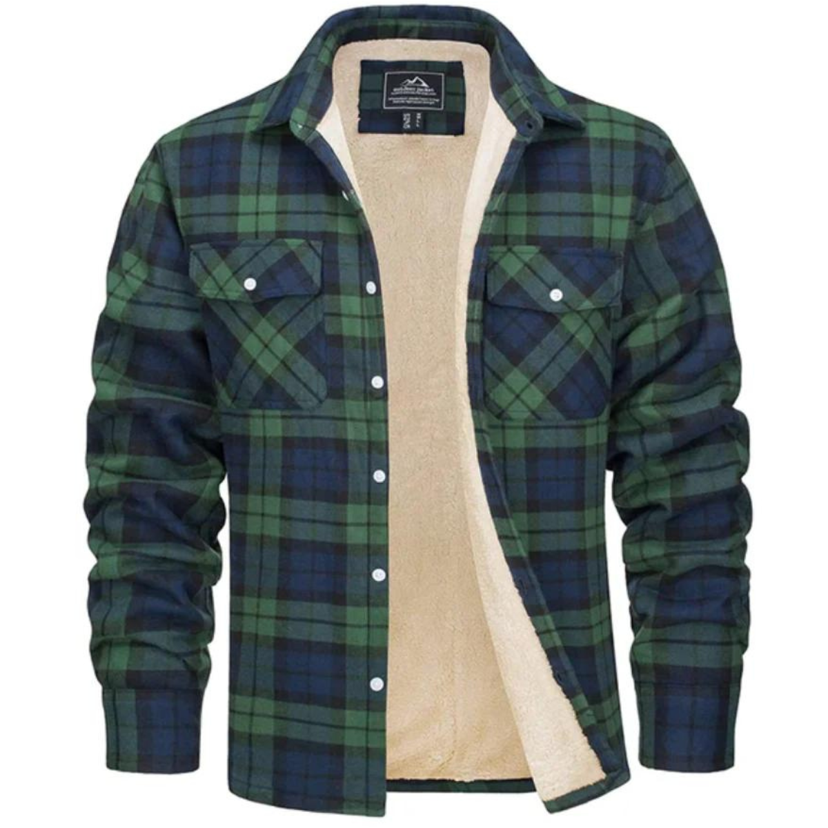 Heren Klassiek Geruite Knopen Jas | Casual Bovenkleding