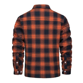 Heren Klassiek Geruite Knopen Jas | Casual Bovenkleding