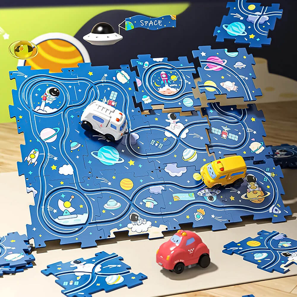 CreativeMind - Racebaan Puzzelspel Kinderen