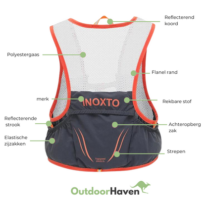 TrailGear - Hardloopvest met 2 zachte flesjes