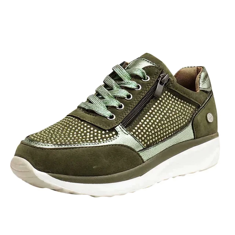 UrbanChic - Stijlvolle Dames Sneakers met Ritsdetail