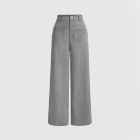 Clara – Trendy Wide-Leg Corduroy Broek met Hoge Taille