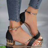 Riley - Stijlvolle Sandalen met Studs en Strik