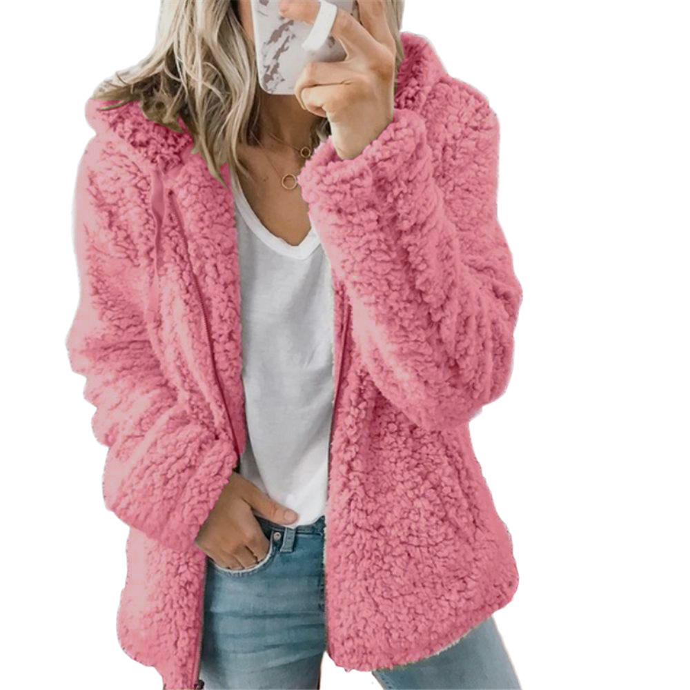 Dames Zachte en Pluizige Jas met Capuchon | Warme en Comfortabele Winterjas