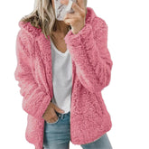 Dames Zachte en Pluizige Jas met Capuchon | Warme en Comfortabele Winterjas