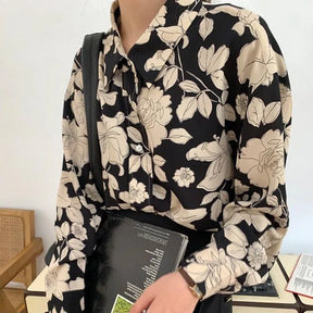 Camille - Chique Oversized Blouse met Bloemenprint